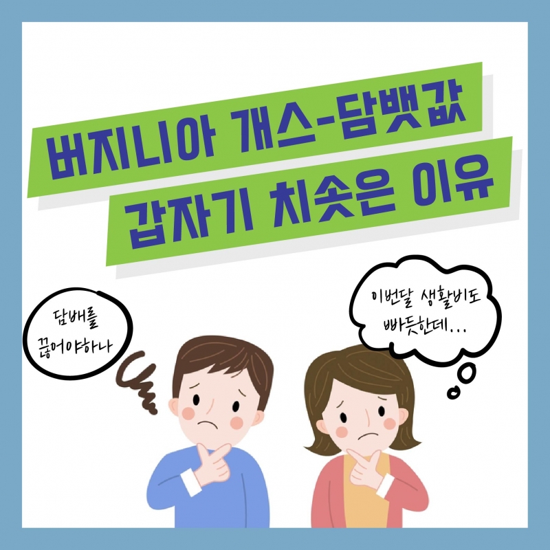 [경제] 버지니아주 개스와 담배값이 갑자기 치솟았다?